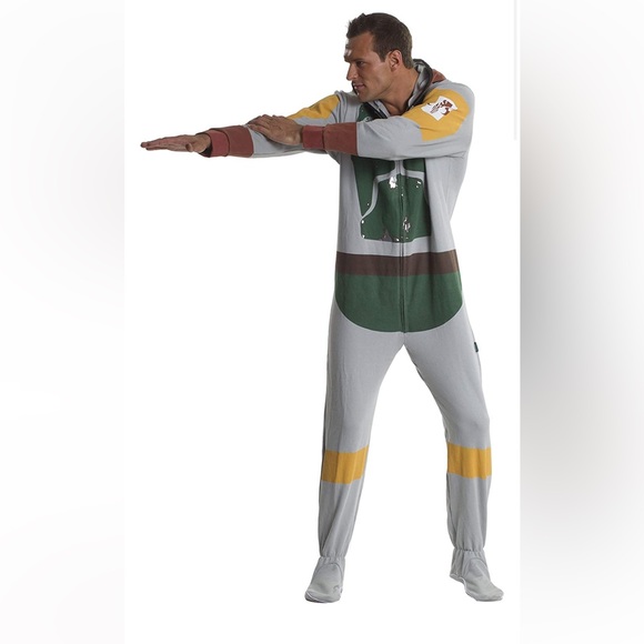 Star Wars Boba Fett Onesie, Mens Sm - Picture 12 of 12
